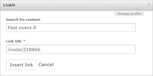 Linkit Link to Content